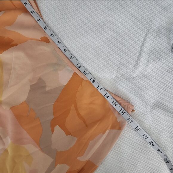 Ellen Tracy X Linda Allar silk skirt knee length lined side zip - Picture 3 of 8